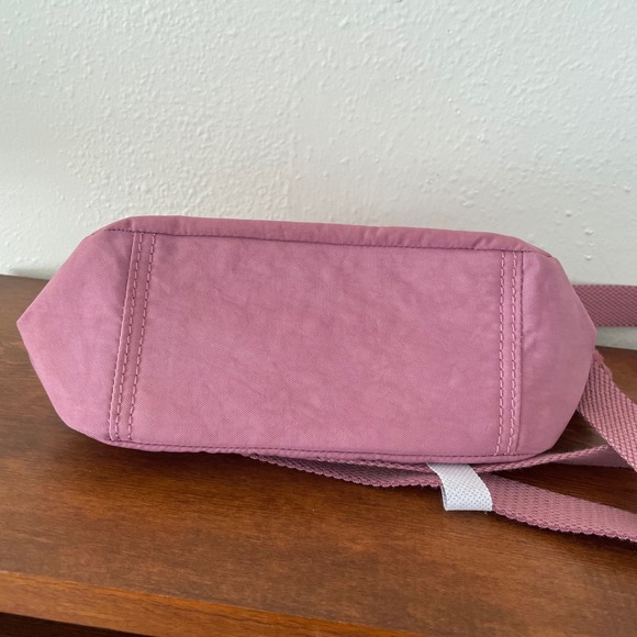 Kipling Sabian Crossbody Bag Sweet Pink Mauve Monkey Charm NWT - Picture 9 of 16
